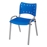 Kit 10 Cadeira Iso Base Cinza Cores Variadas