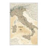 Italia Ejecutivo De Wall Mapa Material: Papel.