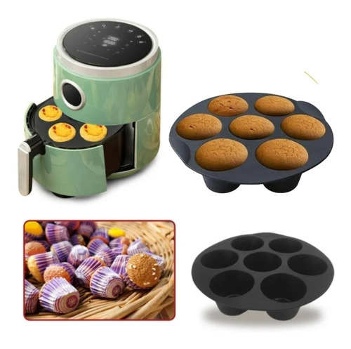 Molde Silicona Para Airfryer Muffin/cupcakes-micro/ 3,5-5,8l