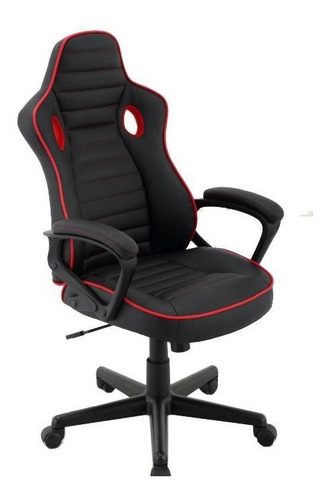 Sillon Gamer, Comodo Con Negro / Rojo