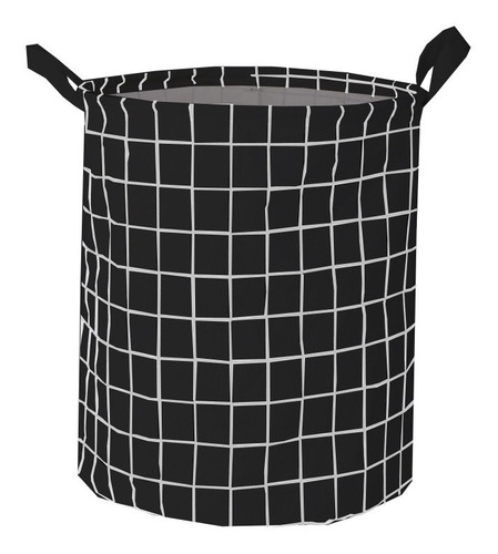 Cesto Canasto Ropa Sucia Laundry Juguetes Tela Organizador Color Negro