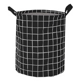 Cesto Canasto Ropa Sucia Laundry Juguetes Tela Organizador Color Negro