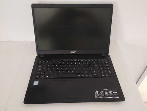 Notebook Acer 15,6  Intel Core I3 8gb 1tb  A315-54k-30qm
