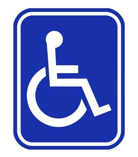 2 Letreros Para Discapacitados Y 2 Pegatinas De Consejos