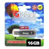 Memoria Usb Pendrive Global 16 Gb Usb 2.0 Micro Negro