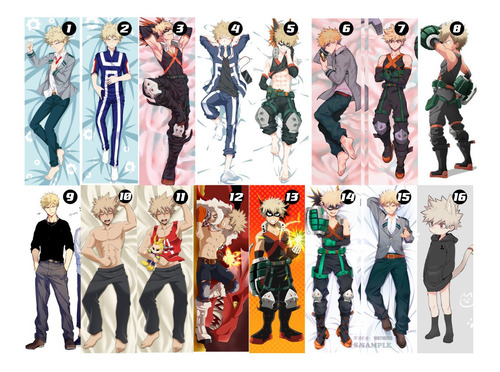 Dakimakura Boku No Hero Academia 2 Lados+relleno 50 X 150