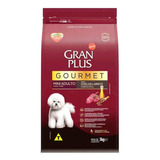 Alimento Gran Plus Gourmet Para Cão Filhote De Raça Mini Sabor Ovelha E Arroz Em Sacola De 3kg