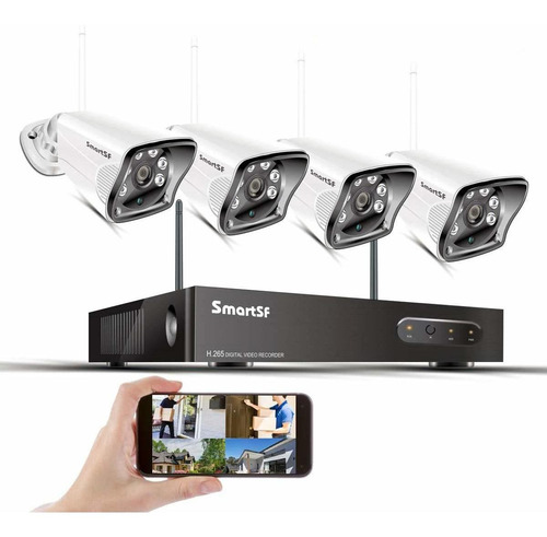 [8ch Expandable] 1080p Wireless Security Camera System Full 