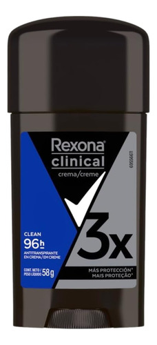 Antitranspirante Creme Rexona Clinical Masculino 58 G