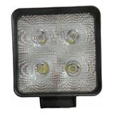 Faro Universal Auxiliar Cuadrado 4 Led Blanco 4000lm