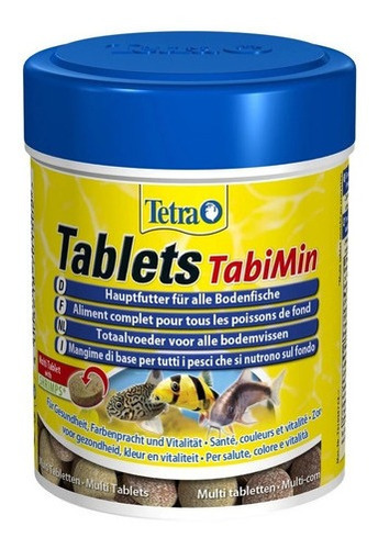 Alimento En Pastillas Tetra Tabimin Para Peces De Fondo Como Coridoras Botias Cuchas En Tarro Con 275 Tabletas