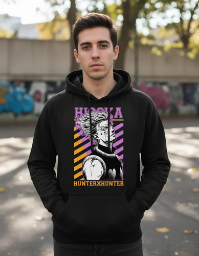 Sudadera Negra Hisoka Anime Hunter X Hunter 01