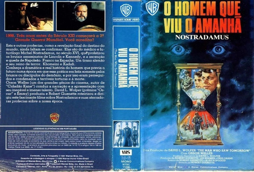 Nostradamus O Homem Que Viu O Amanhã - Vhs Dvd 