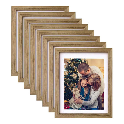 Marcos De Fotos Decorativos De 8 (diez Pulgadas 8*10) Color Marrón Claro 8 Marcos De Fotos | MercadoLibre