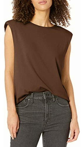 4th & Reckless Camiseta Devon Para Mujer, Chocolate, Xs