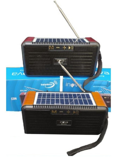 Radio Parlante Bluetooth Antena Usb Sd Aux Panel Solar