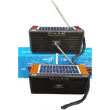 Radio Parlante Bluetooth Antena Usb Sd Aux Panel Solar