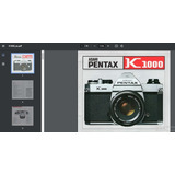 Manual Cámara Fotográfica Pentax K 1000 - Pdf En Español
