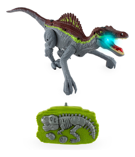 Juguete Dinosaurio Con Sensores Y Control Remoto Con Luces Y