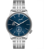 Relógio Orient Masculino Automático Superior Yn8ss001 D2sx Correia Prateado Bisel Prateado Fundo Azul