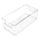 Recipiente Organizador De Refrigerador Multiuso Acrílico 30x15x10cm, Cor Transparente