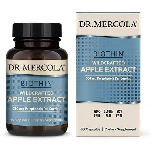 Dr Mercola I Biothin Wildcrafted Apple Extract I 360mg I X60