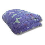 Cobertor Infantil Brilha No Escuro 1,80x2,00 Cor Borboleta Lilás