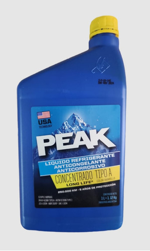 Liquido Refrigerante Peak Long Life X 1 Lt