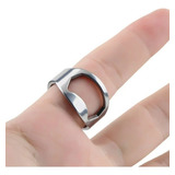 Anillo Para Hombre Tipo Roquero Con Abertura Tipo Destapad0r