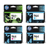 Pack 4 Tintas Hp 964xl Bk 964 Cmy Originales 9010 9020 C/iva