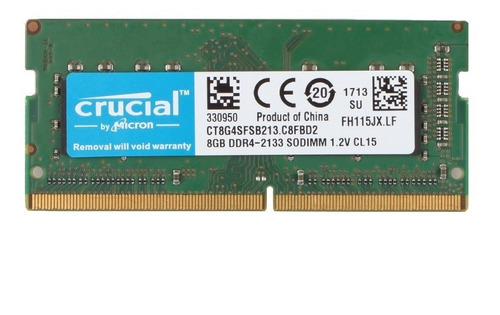 Ram Ddr4 8gb Crucial 2133 Mhz Laptop Notebook Nuevas