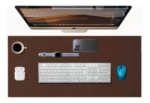 Mouse Pad Desk Grande Mesa Escritório Sintético Minimalista