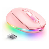 Mouse Sem Fio Bluetooth Seenda Iwg Fgm02 Recarregável Rosa