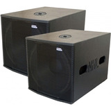 Caixa Som Subwoofer Ativo + Passivo  1600w 18 Sw Pro Compact