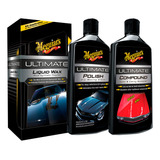 Kit Ultimate Abrillantador 3 Pzas Meguiars Incluye Regalo