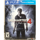 Uncharted 4: A Thief's End Standard Edition - Físico - Ps4