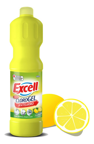 Cloro Gel Antisarro 900 Ml Excell