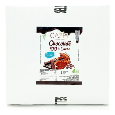 Chocolate Amargo CAZEL 100% Cacao Criollo Oaxaca Tableta 1 Kg | MercadoLibre