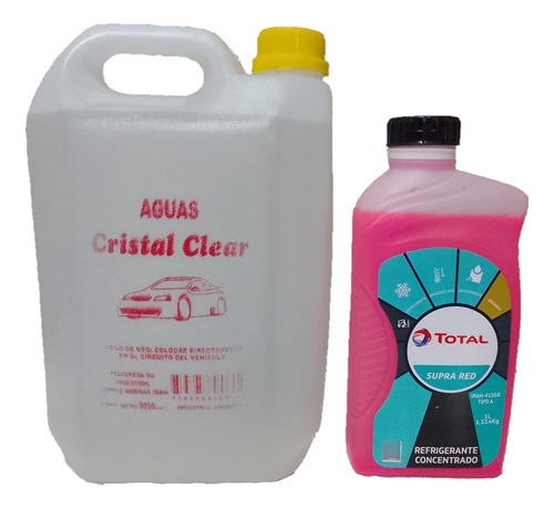 Kit Agua Refrigerante Rosa X1 + Agua Destilada X5