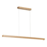 Yisdesign Lampara Colgante Lineal Led De Madera De 51 Pulgad