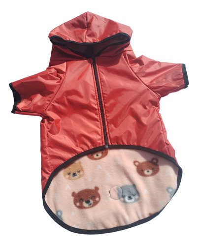 Campera Rompeviento Con Polar Mascotas Perro Perra Talle 6