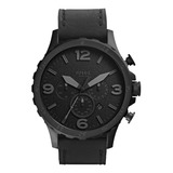 Reloj Caballero Fossil Jr1354 Color Negro De Piel