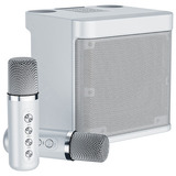Máquina De Karaoke,  De Pa Portátil Con 2 Micrófonos