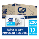 Papel Toalha Interfolha 2400 Fls Dupla 207210 Elite 