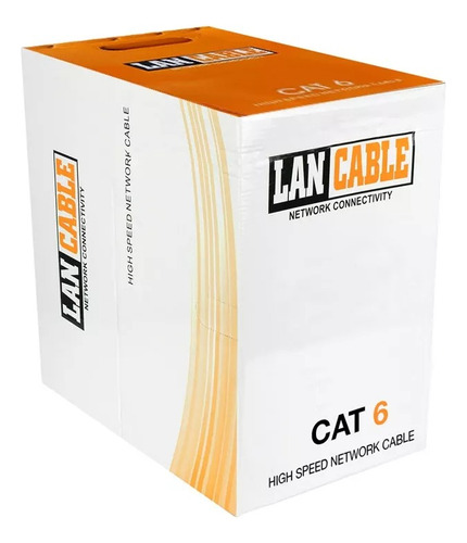 X2 Cable De Red Cat6 24 Awg, Caja De 305 Mts 30% Cobre