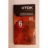 Cassette Video Vhs Tdk T120 6 Horas