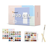 Gel De Barro Color Para Manicure. Kit V21-v80 Carta Completa