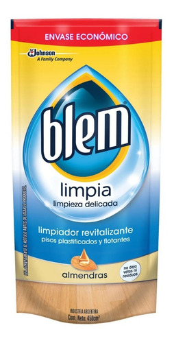 Limpiador De Pisos Blem Plasticos Almendra 450ml (cod 4590)