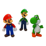 Mario Bros Luigi Yoshi Set 3 Figuras 12 Cm