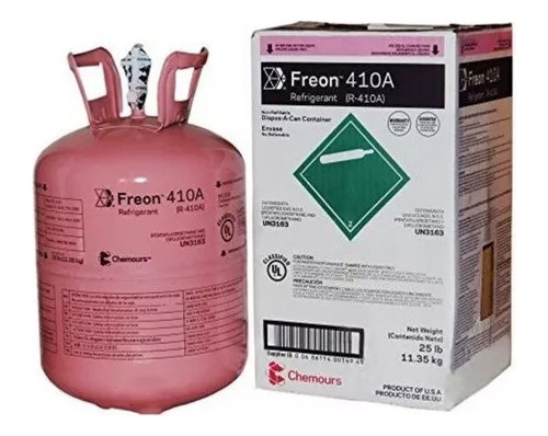 Garrafa Gas Refrigerante Freon R410 11,3kg 